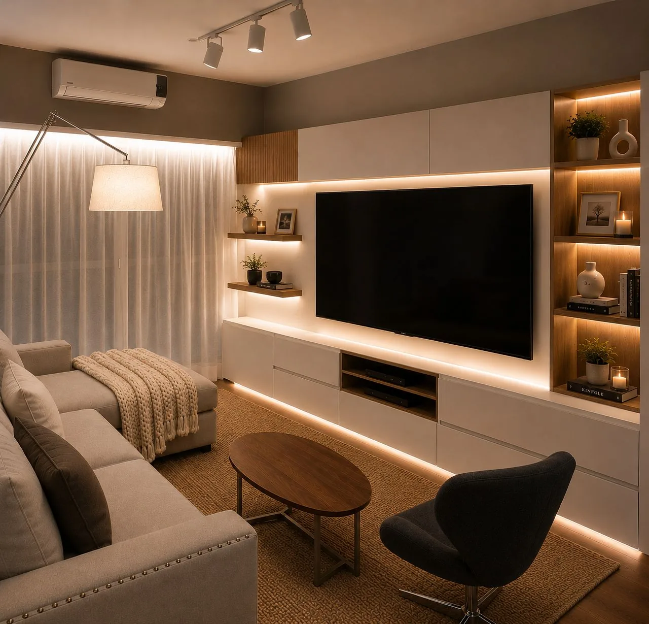 Interior de una unidad diseñada por Mercedes Ponte
